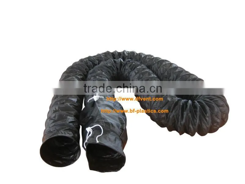 Black ex-proof flexible air duct with carrying bag