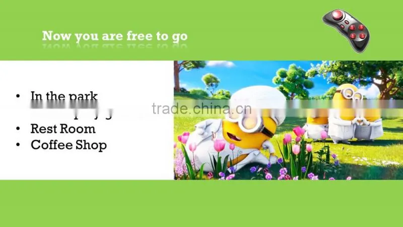 Promotional gift items remote camera control with bluetooth gamepad for google cardboard