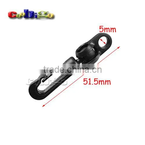 Black Plastic Rotary Snap Hook Clips for Bags Backpack Hanging Outdoor Kits #FLC019-A/B/C/D/E