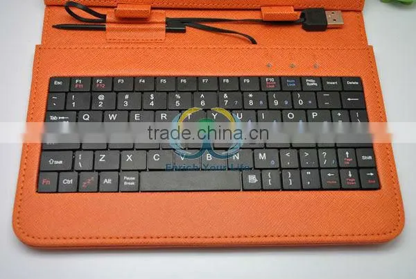 7 8 9 10 inch Tablet Mini Micro USB 2.0 Keyboard Leather Case English or Russian for multi-Lnaguage Tablet PC MID