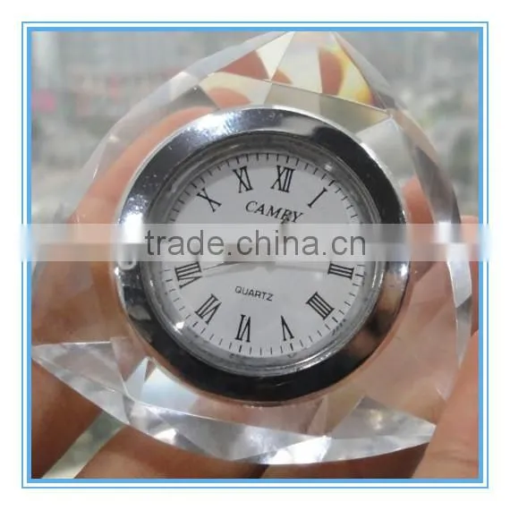 crystal gifts crystal clock