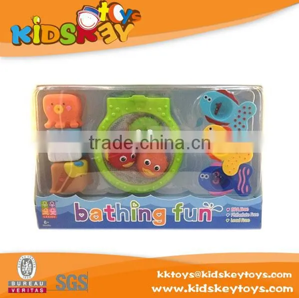 Promotional top quality custom educational bath toys vinyl toy baby bath toys