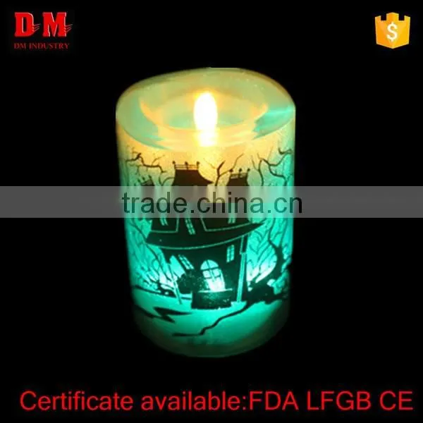 plastic flameless LED color changing candle light