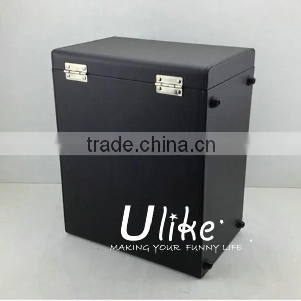 Hot Popular Leather Wine Display Package With Handle for six bottles with wine accessories