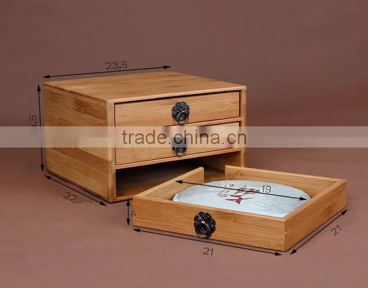 Desktop envelope Holder paper rack Bamboo 3 Step Shelf Organiser