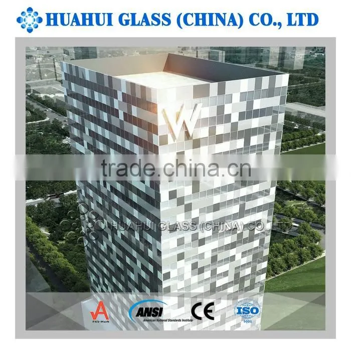commercial building facade glass window insulated glass with CE, ISO, CCC, ANSI certification