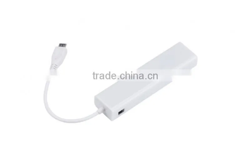 3 Port USB 2.0 Hub 1 Port USB Network Adapter USB to RJ45 Lan Card Ethernet