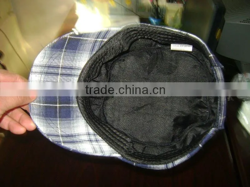 tartan plaids golf cap with printed logo