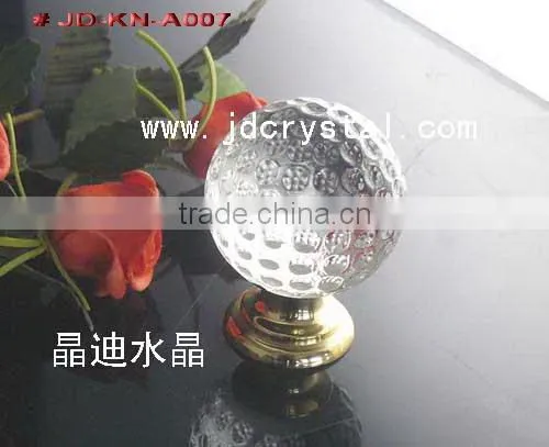 High quality crystal cabinet knob in silver Dia.30*40mm
