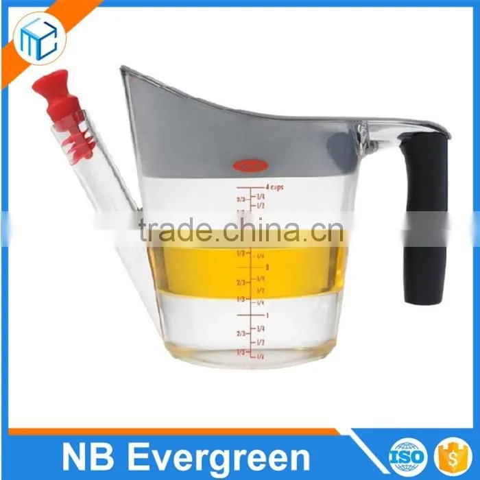 Gravy Oil Fat Separator Measuring Cup with Strainer