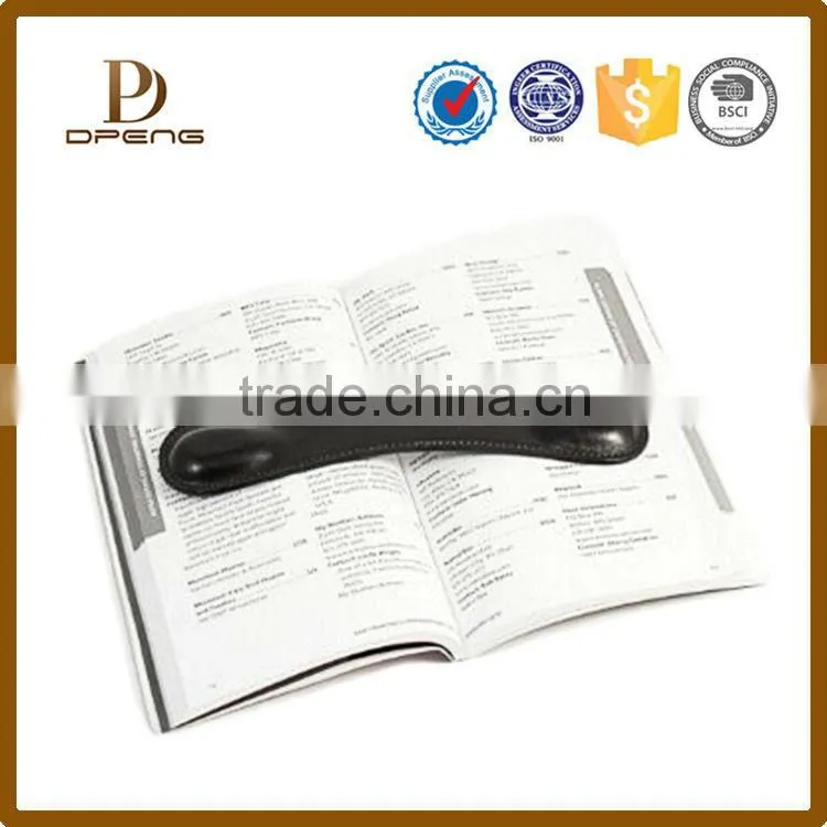 2015 Wholesale Custom factory leather bookmarks for books