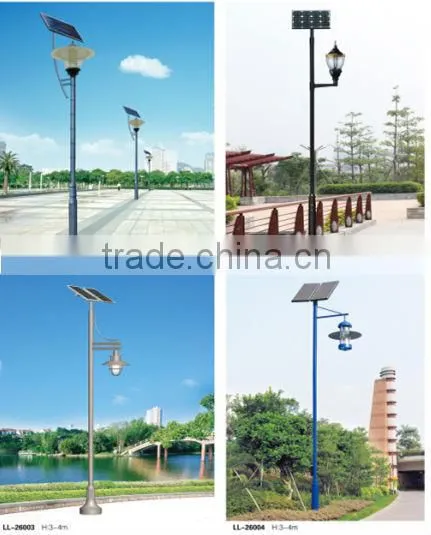 3M/4M outdoor LED garden solar light pole IP65