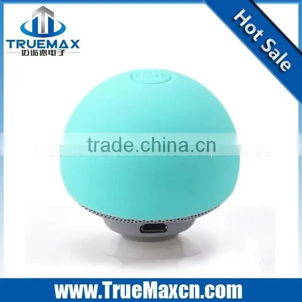 2016 Top Selling Fashion Gift Mini Portable Mushrooms Sucker Speakers Waterproof Wireless Bluetooth Speaker For Cellphone