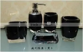 2016 Hot-sale Fashion solid ceramic bathroom sets/plastic lotion pump
