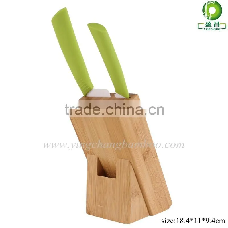 Bamboo knife display rack