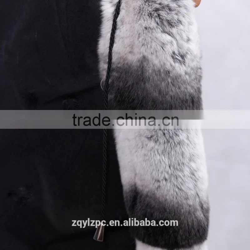 Wholesale cheap price Chinchilla Rex Rabbit Fur Jacket