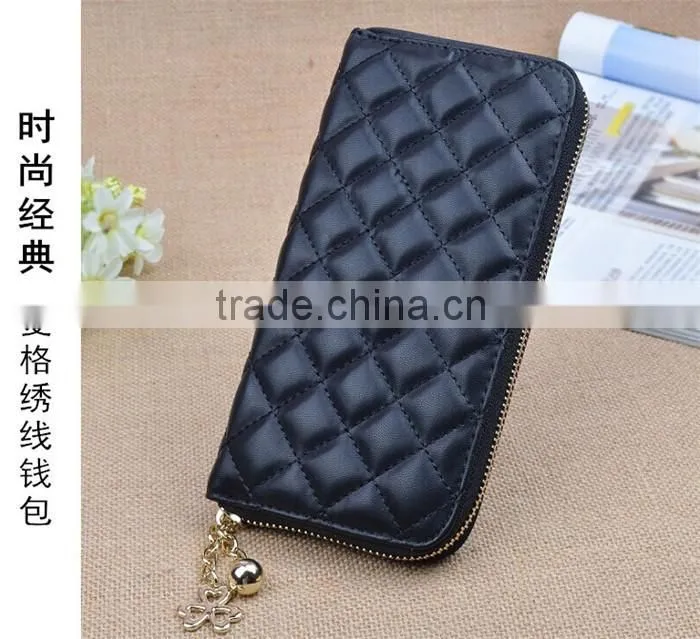 New Arrive Women Long Wallet Lozenge ladies Credit Holders Coin Purse