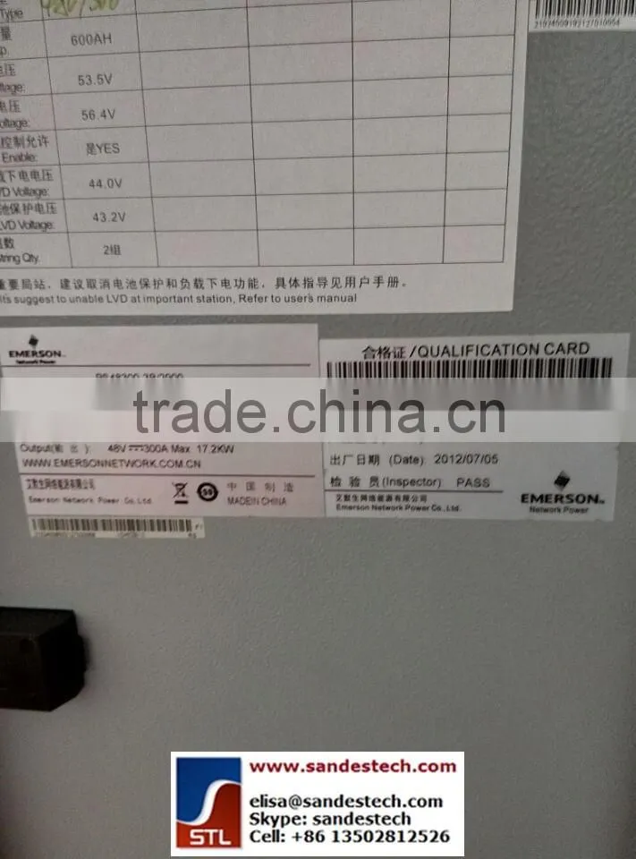 Emerson PS48300-3B/2900-X8 X9 X10 NetSure701C DC Power System Emerson M522S R48-3200e R48-2900U