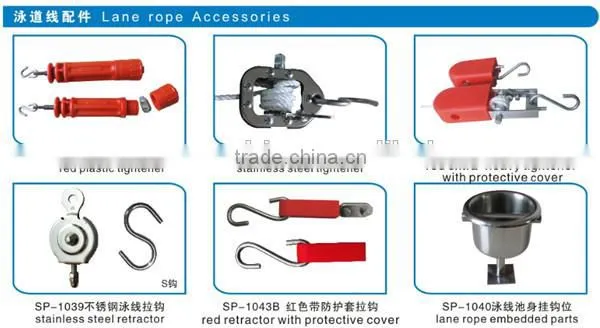 Stainless Steel Swimming Pool Lane Rope Tensioner for Competition Game