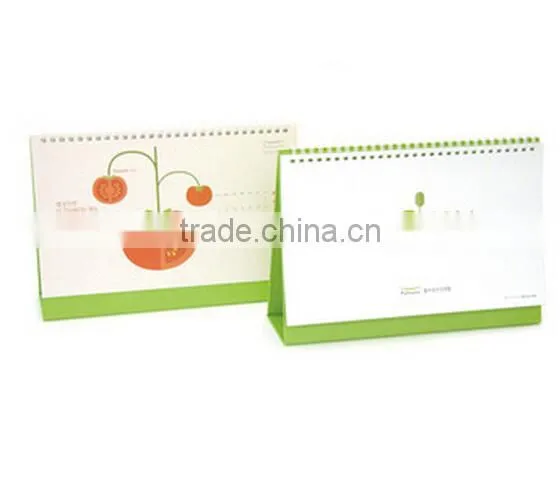 Low costs spiral bound desk calendar printing