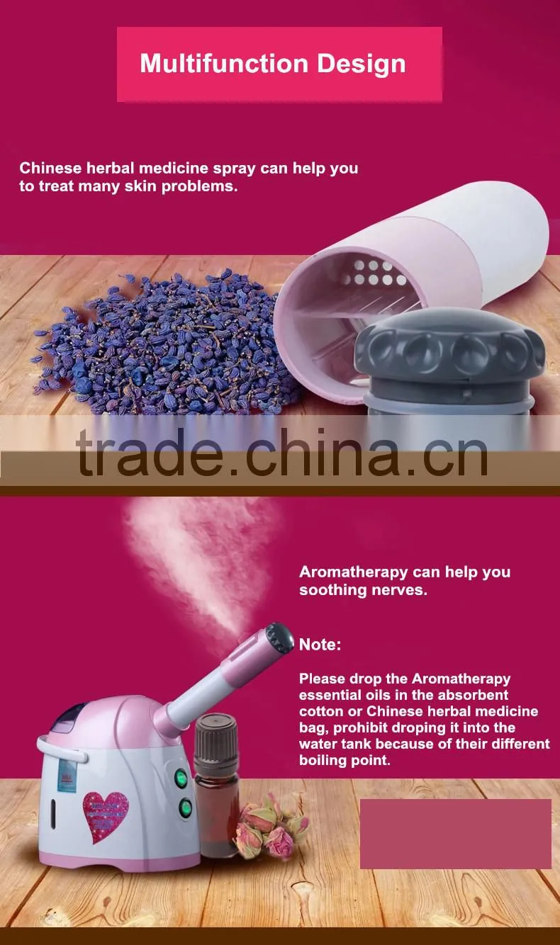 Beauty salon electric vapor ozone facial steamer