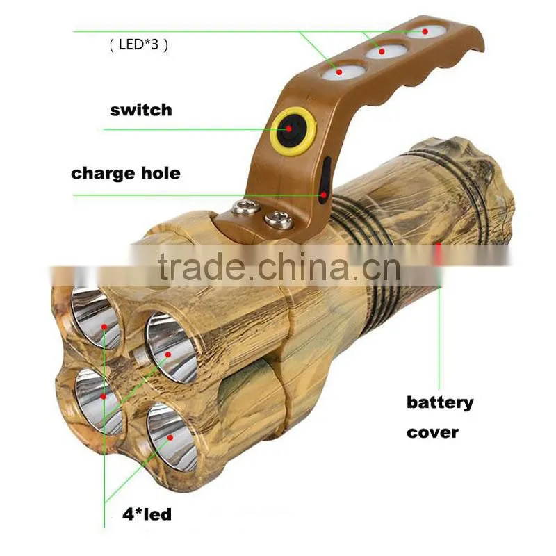 2015 Newest design Lumifire 3300B cheapest price Rechargeable emergency flashlight led flashlight