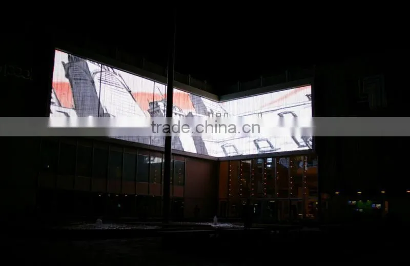 hot new products ali P10/P16/P20 transparent magic Video led glass display/screen