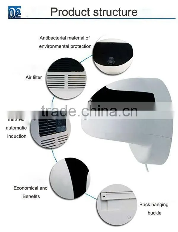 auto electronic air jet Hand Dryer DD2601