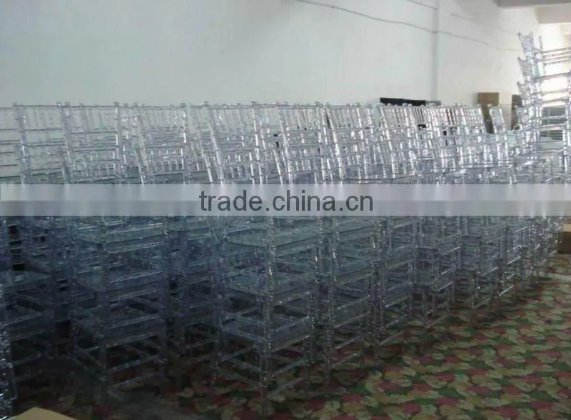 High quality crystal monobloc clear resin chiavari chair