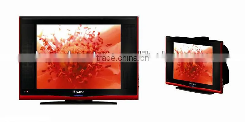 21"ultra slim crt tv with revolving base