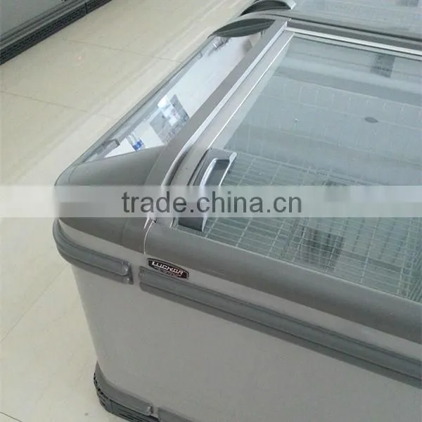 Island Freezer Supermarket Refrigeration Equipment CE commercial freezer curved freezer island freezer