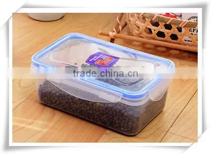 food grade 800ml square shape plastic food storage container fd003