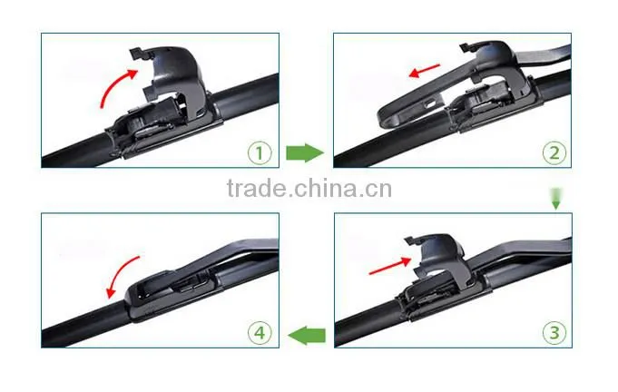 Best car windshield wiper blade IF82 soft wiper blades double windshield wiper blade