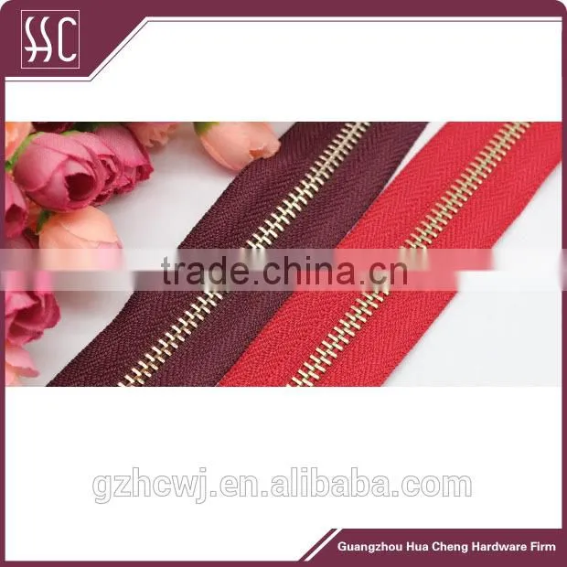 high quality zipper, various color zipper cloth, Guangzhou zipper factory