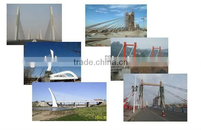 suspended bridge integral/full bundle extruding anchorage