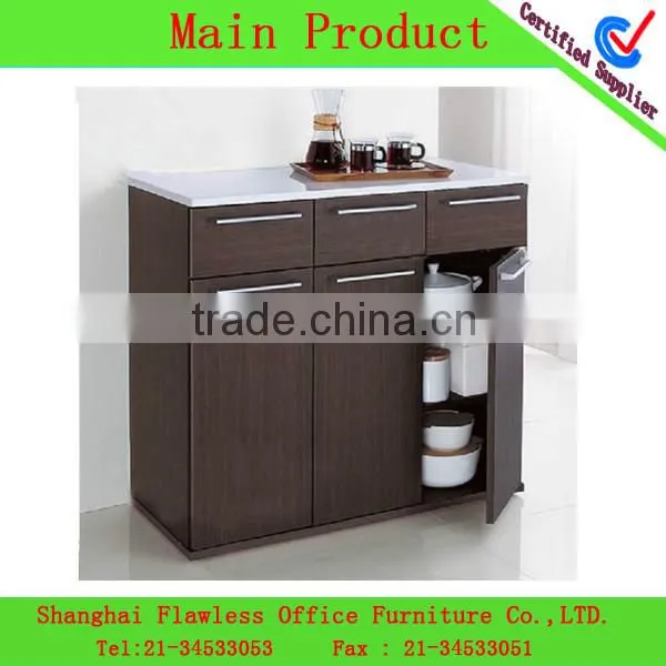 2013 Economical And Practical PVC microwave shelf Kitchen Cabinet combination wooden kitchen furniture LF-KF-0095