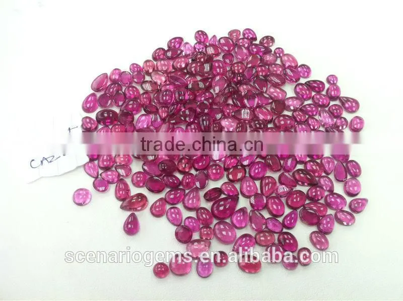 #CAZZ Natural Multi-Shape Cabs Free Size Loose Gemstone Rubellite Cabochons