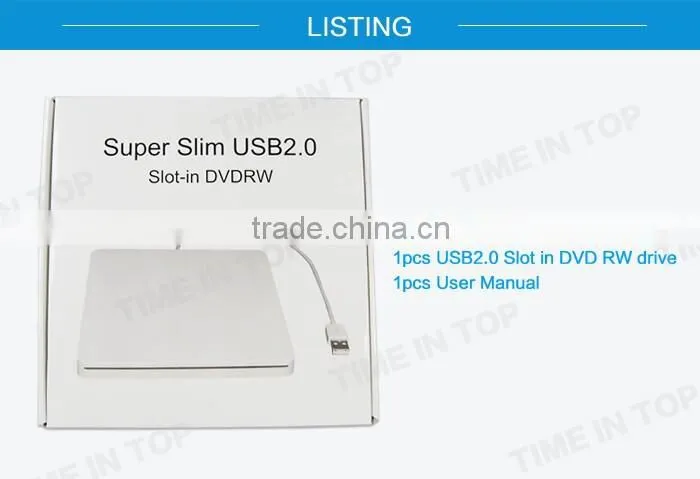 USB2.0 Slot in External DVD-RW Drive