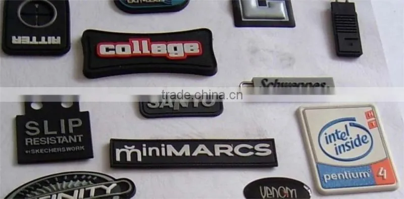 custom pvc rubber jeans patch