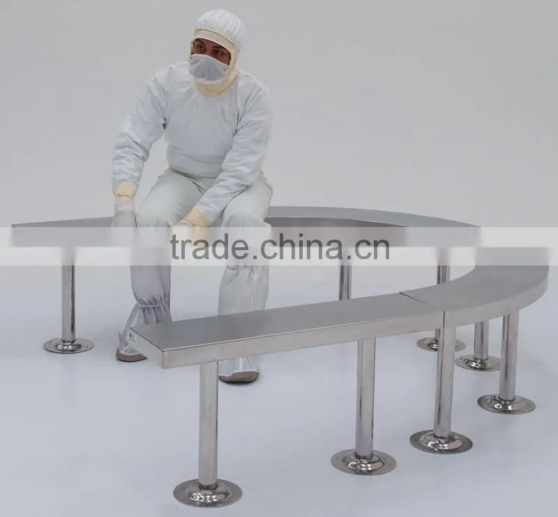 Outdoor Stainless Steel Solid Gowning Bench