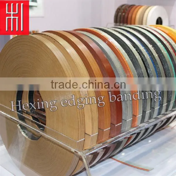 Flexible wood grain edge banding