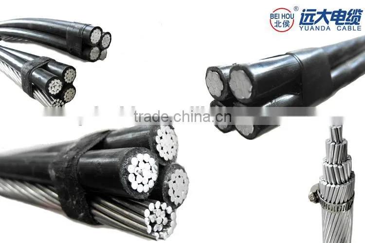 10KV triplex aerial cable 95mm2 aerial bundle cable with XLPE insulation