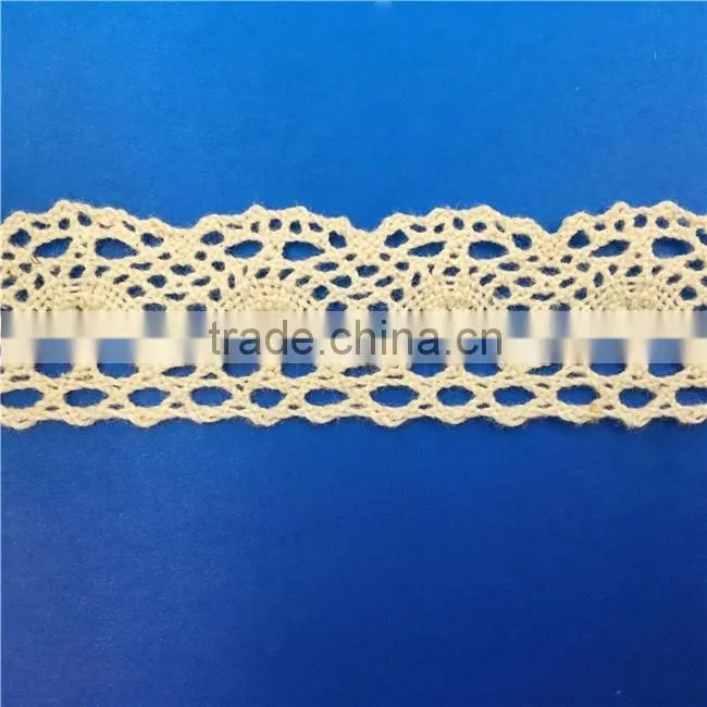 H0067F Elegant Lace Ribbon, 100% Cotton Lace ,Crocheted Lace