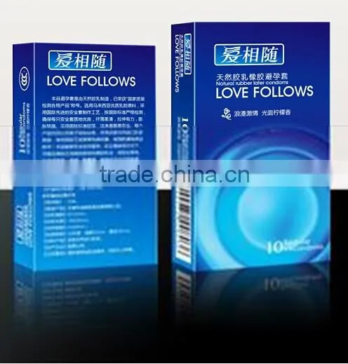 China best price printed laser condom packaging boxes