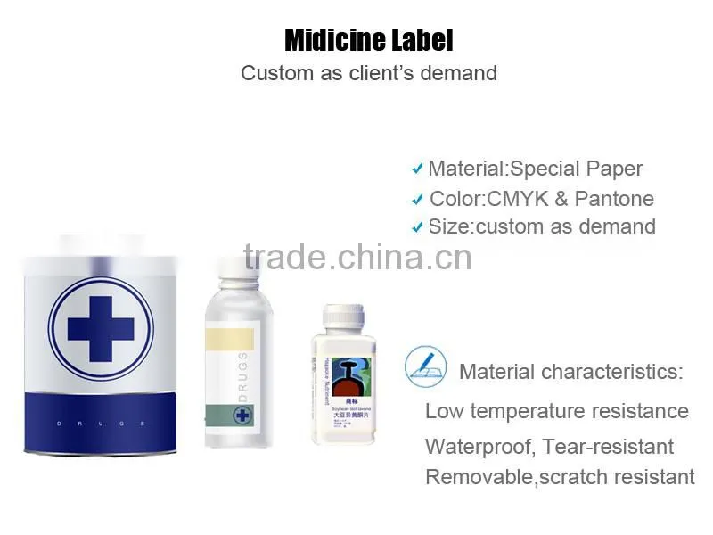 High Quality Adhesive Printer Label Stickers For Pharmaceutial Labels