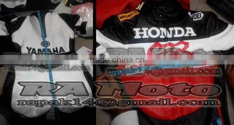 Motorcycle leather suit, one piece