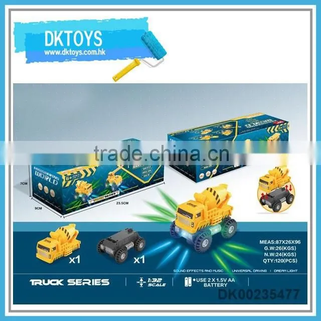 B/O military bump&go command truck toy with light and music