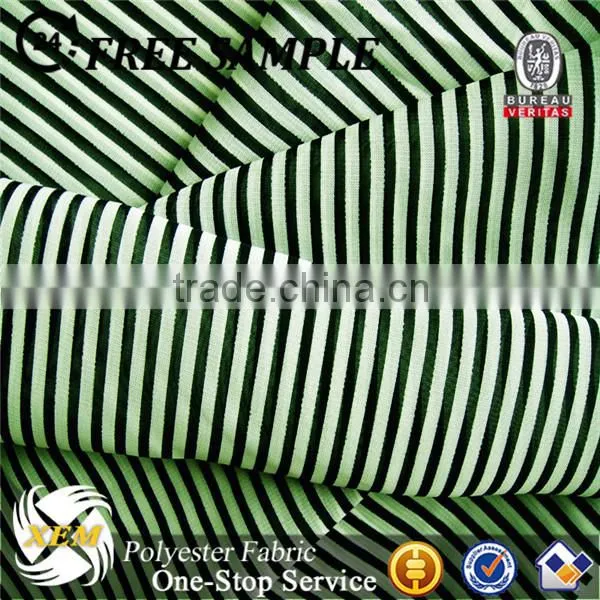 Stripe patterned chiffon fabric