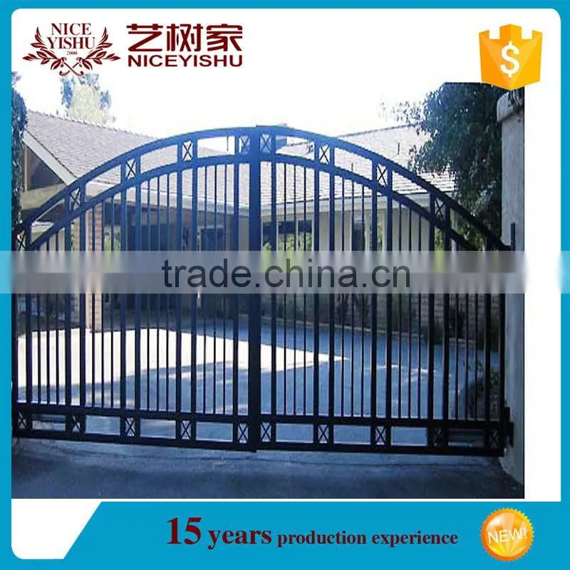Forged wrought iron driveway modern iron gates design on alibaba online shopping