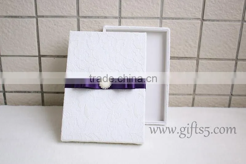 Elegant Wedding Invitations Silk Boxes Wholesale